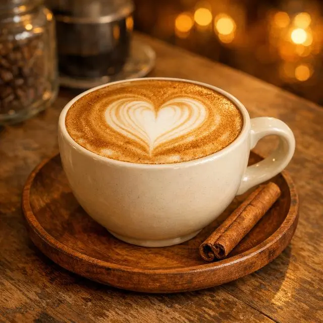 Cappuccino latte art