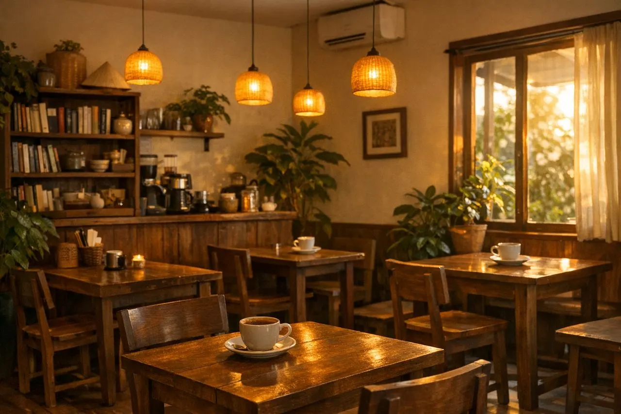 Không gian ấm áp bên trong quán Chilltime